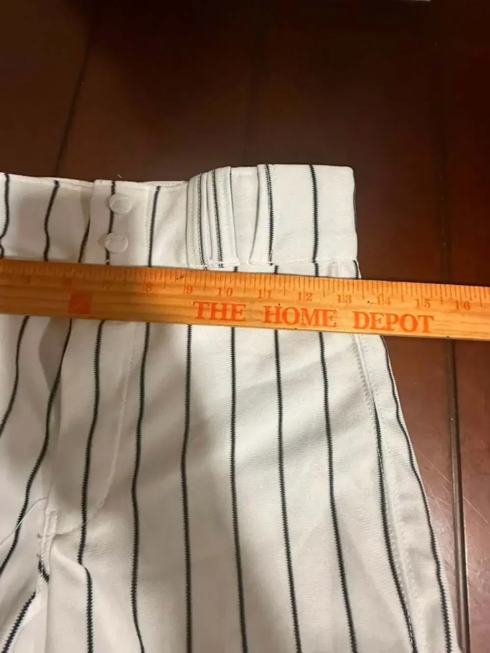 Champro Youth Pinstripe Baseball Knicker Pants White/Black Size L
